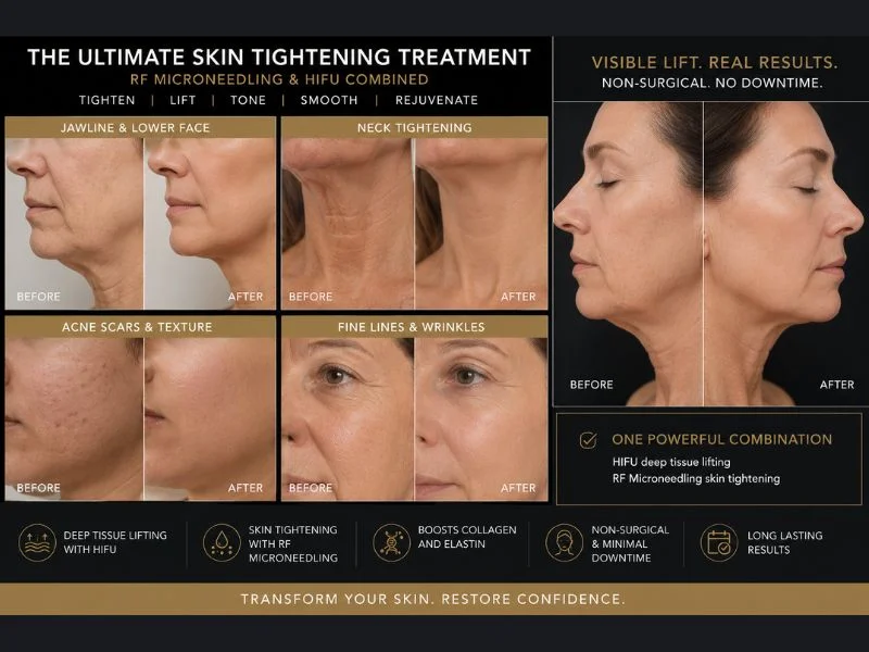 Results of combined treatment for the ultimate skin tightening treatment Wednesbury